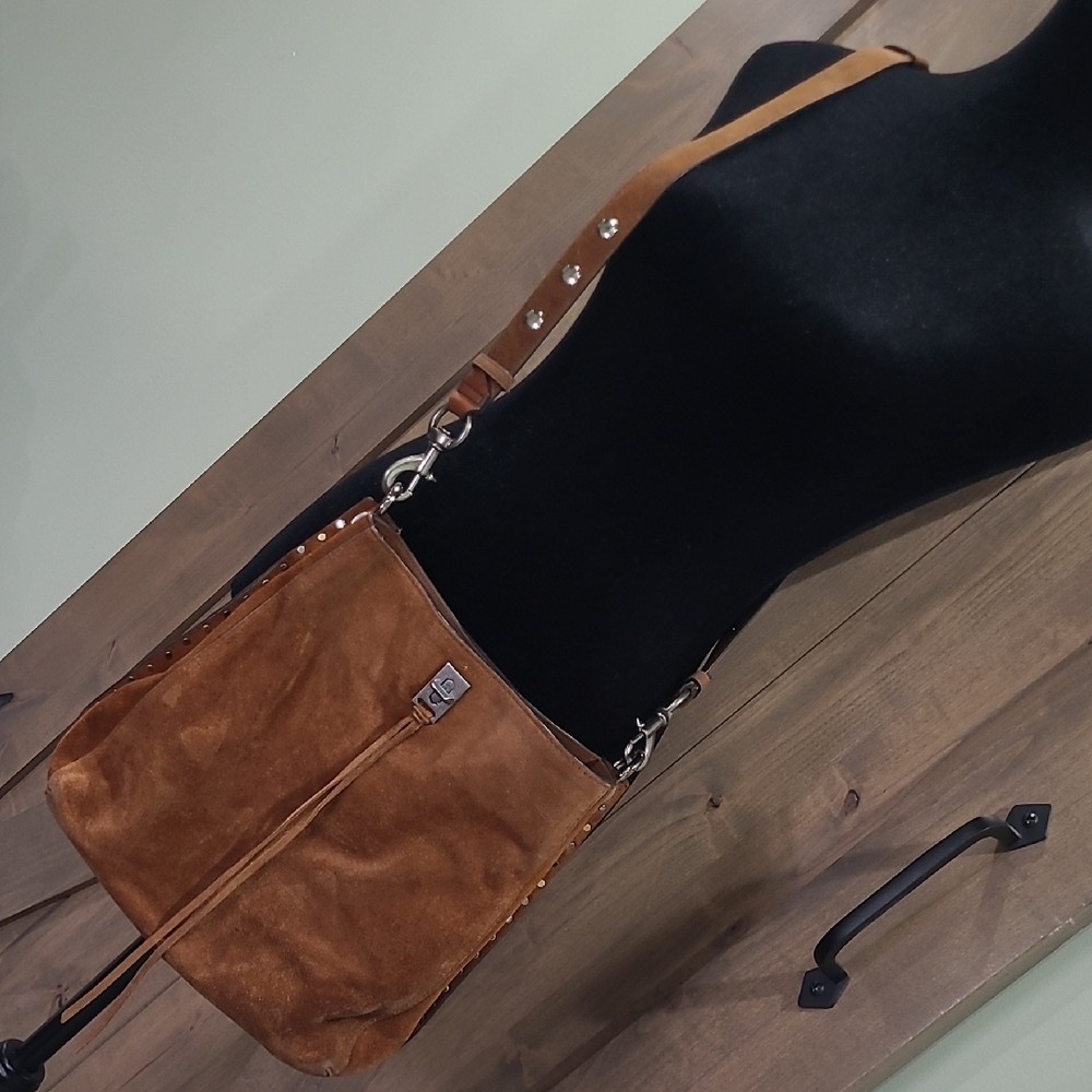Rebecca Minkoff Darren Hobo Crossbody Shoulder Suede Boho Bag